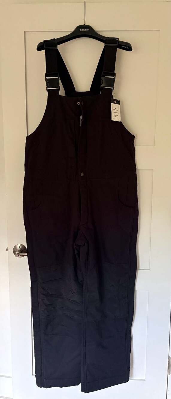 Dickies TB702 Duck Canvas Bib Overalls Black Size Medium
